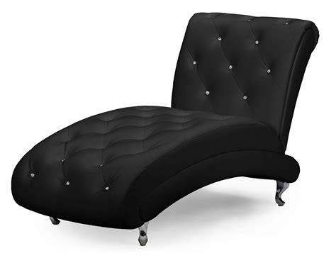 black chaise lounge chair